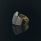 Luster CZ Yellow Gold Ring